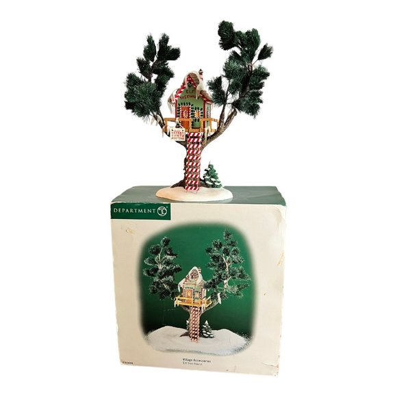 Dept. 56 Other - Department 56 Village Accessory ELF TREE HOUSE Christmas Village 1999, 56.56446